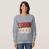 Sweatshirt Drapeau du patrimoine Art Déco | Singapour | Conce (Devant entier)