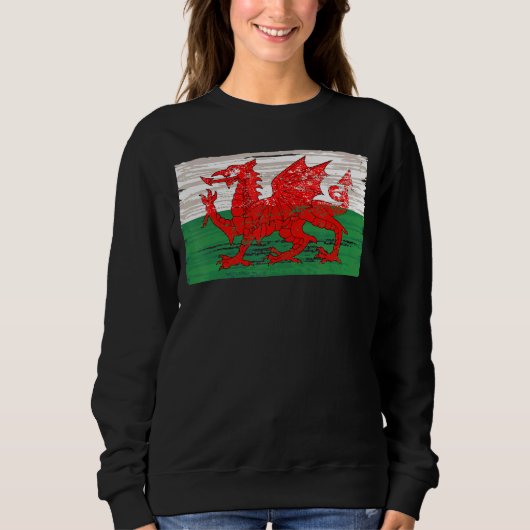 Sweatshirt Drapeau Du Pays De Galles (Devant)