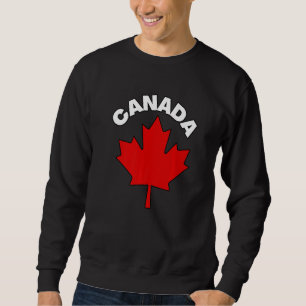 Sweatshirt Drapeau du pays de la feuille d'érable canadienne