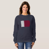 Sweatshirt Drapeau du Qatar (Devant entier)