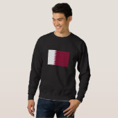 Sweatshirt Drapeau du Qatar (Devant entier)