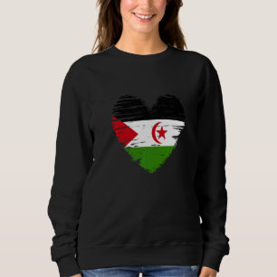 Sweatshirt Drapeau du Sahara Occidental Drapeau de la Croix d