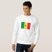 Sweatshirt Drapeau du Sénégal (Devant entier)