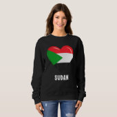 Sweatshirt Drapeau du Soudan (Devant entier)