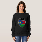 Sweatshirt Drapeau du Soudan du Sud 1 (Devant entier)