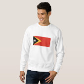 Sweatshirt Drapeau du Timor oriental (Devant entier)