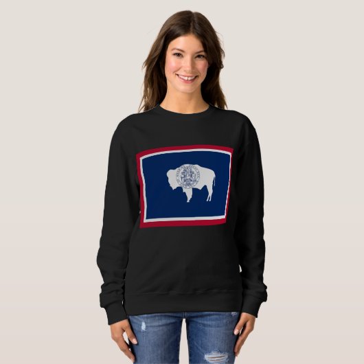 Sweatshirt Drapeau du Wyoming (Devant entier)