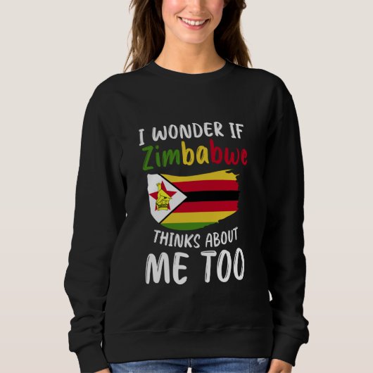 Sweatshirt Drapeau du Zimbabwe Zimbabwe (Devant)