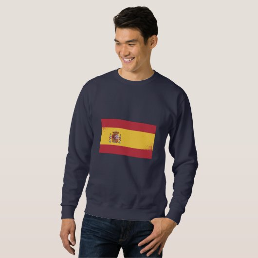 Sweatshirt Drapeau Espagne (Devant entier)