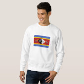Sweatshirt Drapeau Eswatini (Devant entier)