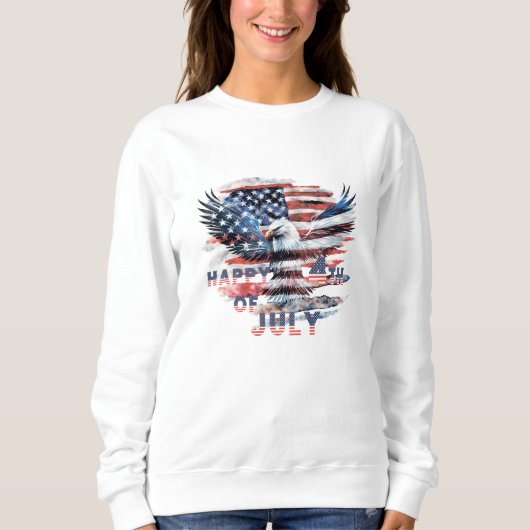 Sweatshirt Drapeau et aigle des États-Unis. Indépendance (Devant)