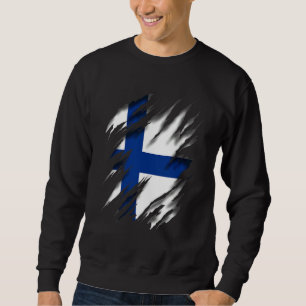 Sweatshirt Drapeau Finlandais De Finlande