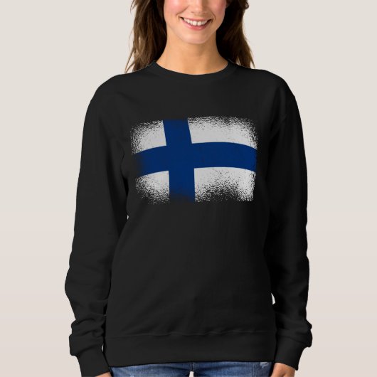 Sweatshirt Drapeau finlandais Finlande (Devant)