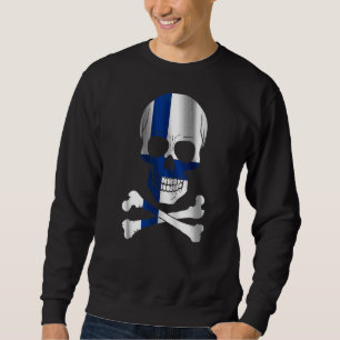 Sweatshirt Drapeau Finlande Design Drapeau Finlande
