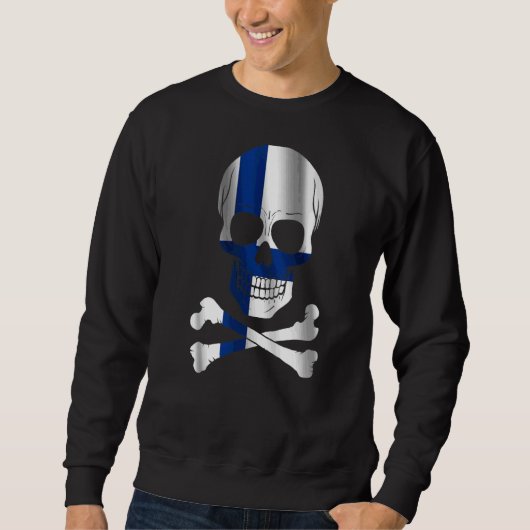 Sweatshirt Drapeau Finlande Design Drapeau Finlande (Devant)
