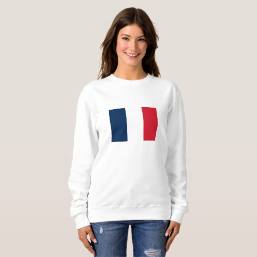 Sweatshirt Drapeau français (Devant entier)