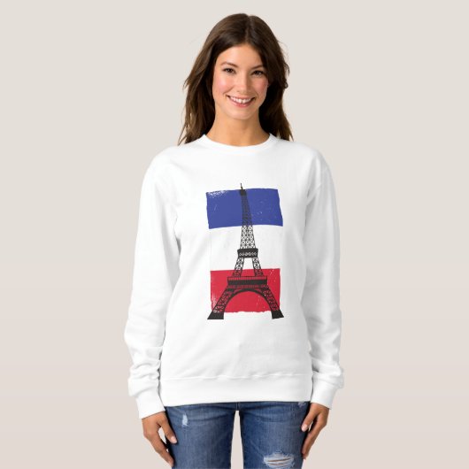 Sweatshirt Drapeau français France (Devant entier)