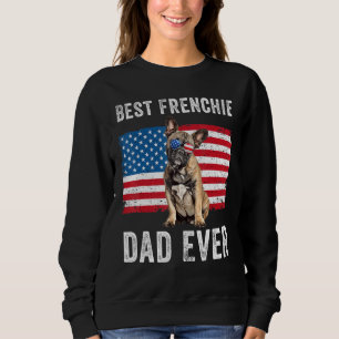 Sweatshirt Drapeau Français Papa Américain Drapeau Français C