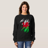 Sweatshirt Drapeau gallois (Devant entier)