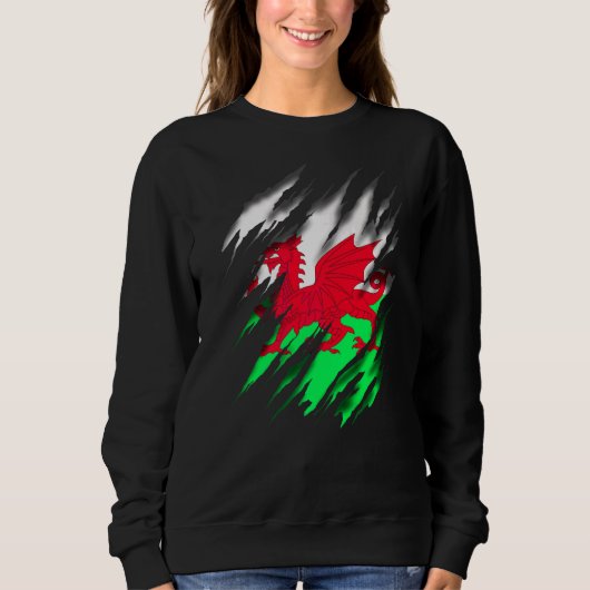 Sweatshirt Drapeau gallois (Devant)