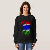 Sweatshirt Drapeau Gambie (Devant entier)