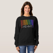 Sweatshirt Drapeau Gay pride maman Code barre Queer Lesbian A (Devant entier)