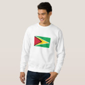 Sweatshirt Drapeau Guyana (Devant entier)