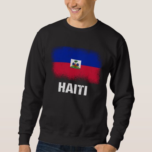 Sweatshirt Drapeau haïtien Haïti 3 (Devant)