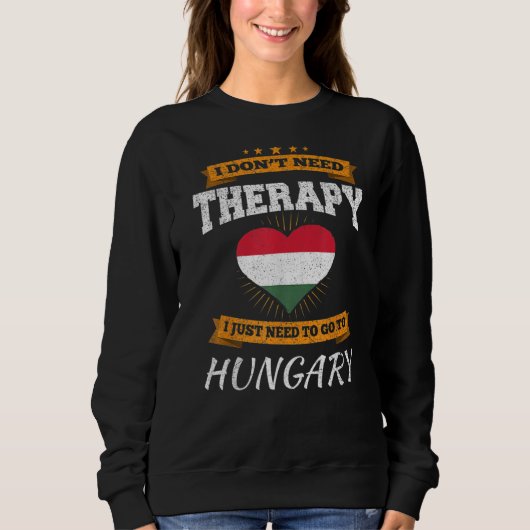 Sweatshirt Drapeau hongrois I Hongrie I Hongrois (Devant)