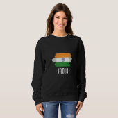 Sweatshirt Drapeau indien (Devant entier)