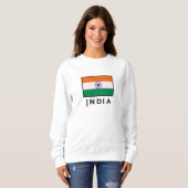 Sweatshirt Drapeau indien Tricolor Tiranga (Devant entier)