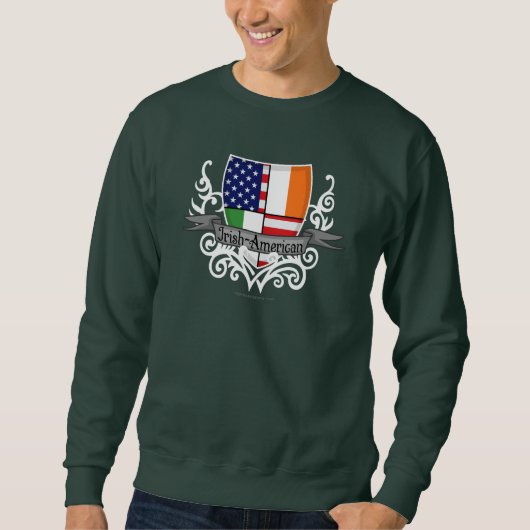 Sweatshirt Drapeau irlandais-américain (Devant)