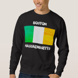 Sweatshirt Drapeau irlandais de Boston Massachusetts – Souven