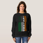 Sweatshirt Drapeau irlandais irlandais (Devant entier)