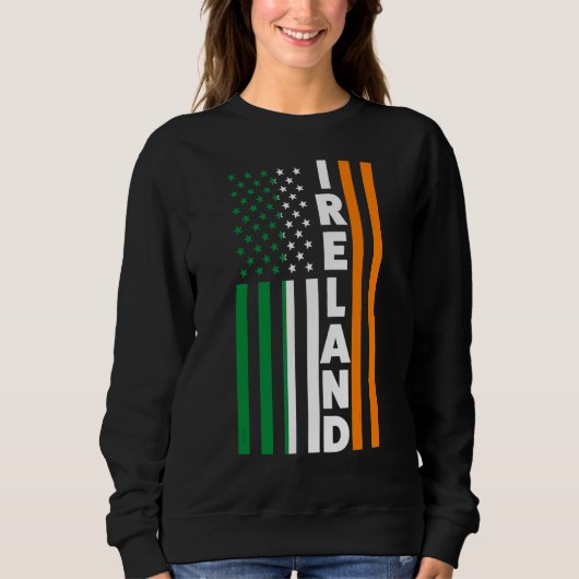 Sweatshirt Drapeau irlandais irlandais (Devant)