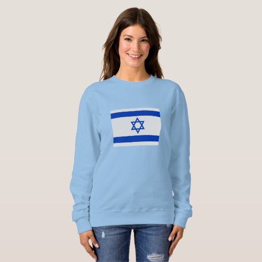 Sweatshirt Drapeau Israël (Devant entier)