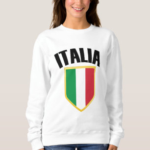 Sweatshirt Drapeau Italia Crest Italie