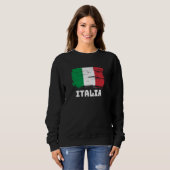 Sweatshirt Drapeau Italie (Devant entier)