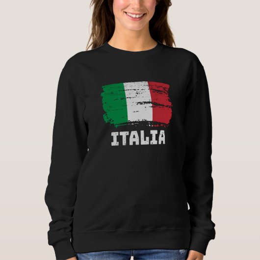 Sweatshirt Drapeau Italie (Devant)
