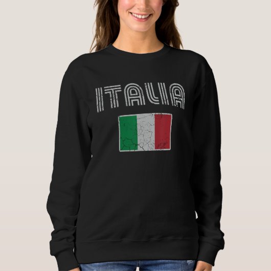 Sweatshirt Drapeau Italie Italiano Italiano Love Fami (Devant)