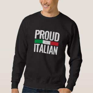 Sweatshirt Drapeau Italie Vintage Italie Fière