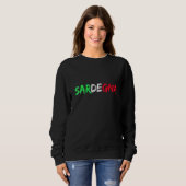Sweatshirt Drapeau Italien Région De Sardegna (Devant entier)