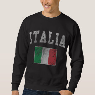Sweatshirt Drapeau italien vintage Italie Italiano