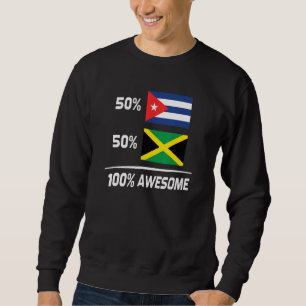 Sweatshirt Drapeau jamaïcain cubain Cuba Jamaïque
