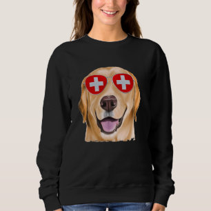 Sweatshirt Drapeau jaune Labrador Retriever Chien Suisse Sole