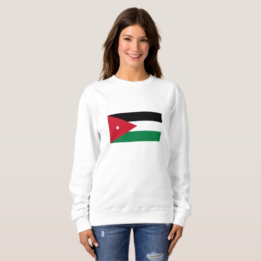 Sweatshirt Drapeau Jordanie (Devant entier)