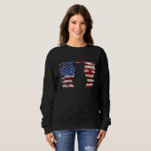 Sweatshirt Drapeau Koala Vintage Usa (Devant entier)