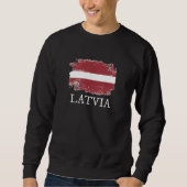 Sweatshirt Drapeau Lettonie (Devant)