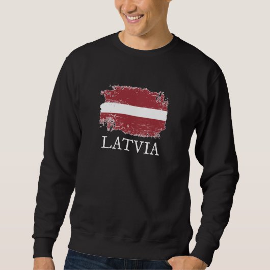 Sweatshirt Drapeau Lettonie (Devant)