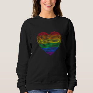 Sweatshirt Drapeau Lgbt Arc-en-ciel Sensibilisation à la fier